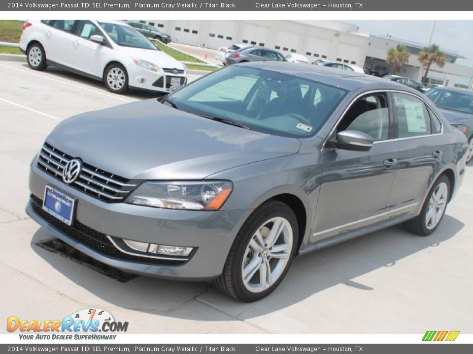 2014 Volkswagen Passat TDI SEL Premium Platinum Gray Metallic / Titan Black Photo #3