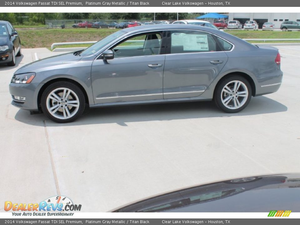 2014 Volkswagen Passat TDI SEL Premium Platinum Gray Metallic / Titan Black Photo #4