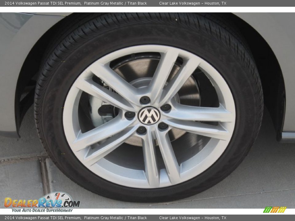 2014 Volkswagen Passat TDI SEL Premium Platinum Gray Metallic / Titan Black Photo #5