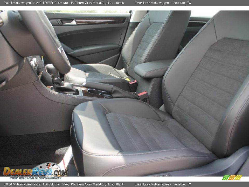 2014 Volkswagen Passat TDI SEL Premium Platinum Gray Metallic / Titan Black Photo #10