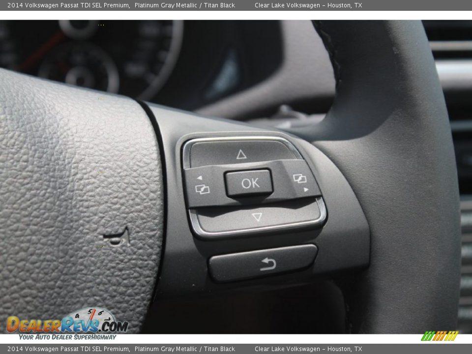 2014 Volkswagen Passat TDI SEL Premium Platinum Gray Metallic / Titan Black Photo #22