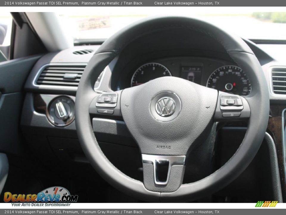 2014 Volkswagen Passat TDI SEL Premium Platinum Gray Metallic / Titan Black Photo #27