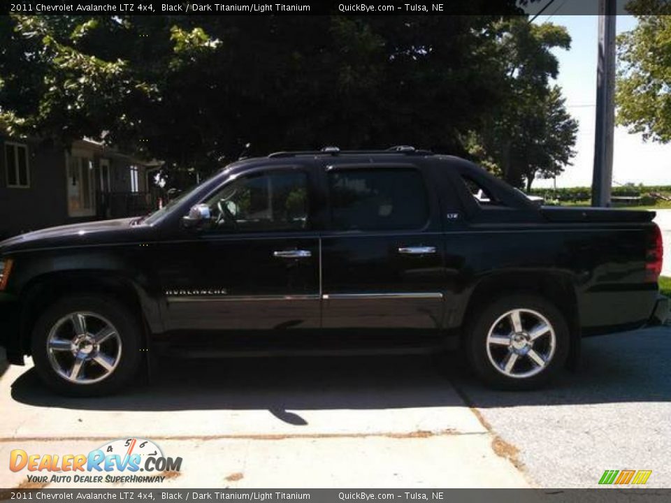 2011 Chevrolet Avalanche LTZ 4x4 Black / Dark Titanium/Light Titanium Photo #1