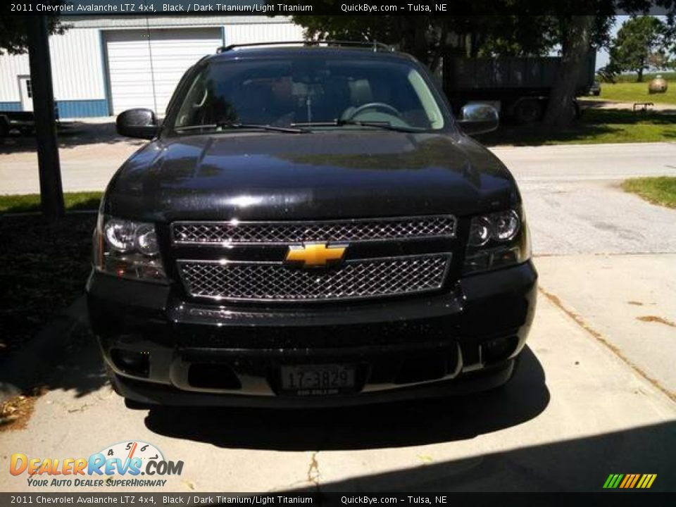 2011 Chevrolet Avalanche LTZ 4x4 Black / Dark Titanium/Light Titanium Photo #2