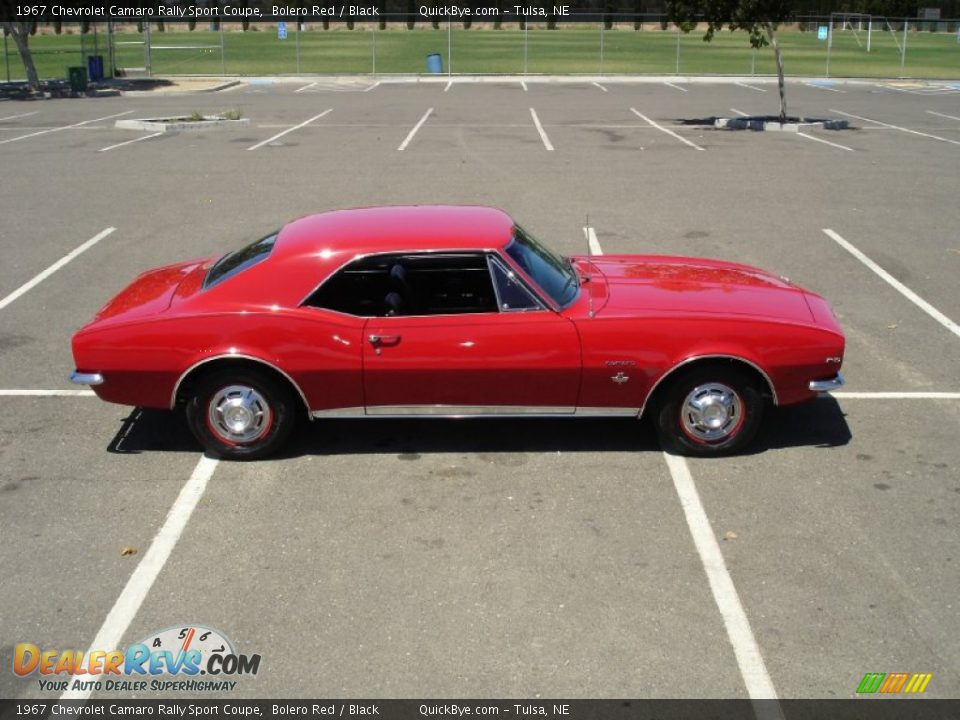 Bolero Red 1967 Chevrolet Camaro Rally Sport Coupe Photo #2