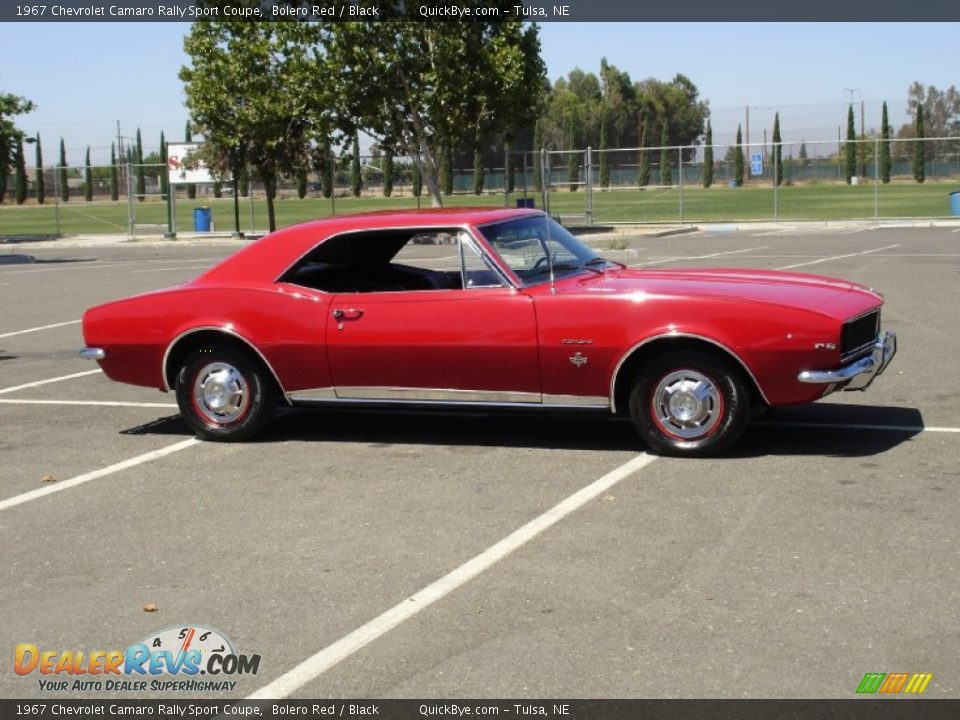Bolero Red 1967 Chevrolet Camaro Rally Sport Coupe Photo #3