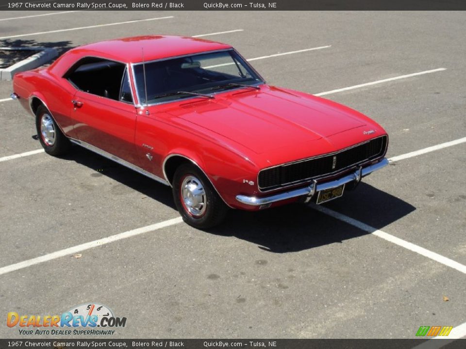 1967 Chevrolet Camaro Rally Sport Coupe Bolero Red / Black Photo #4