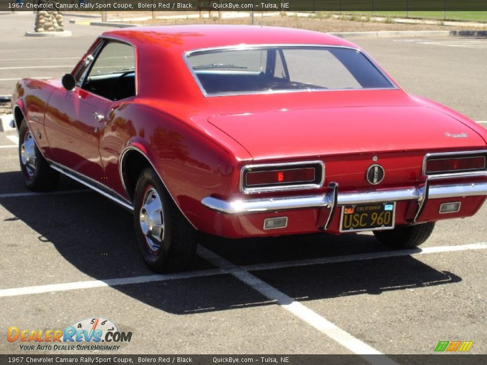 1967 Chevrolet Camaro Rally Sport Coupe Bolero Red / Black Photo #5