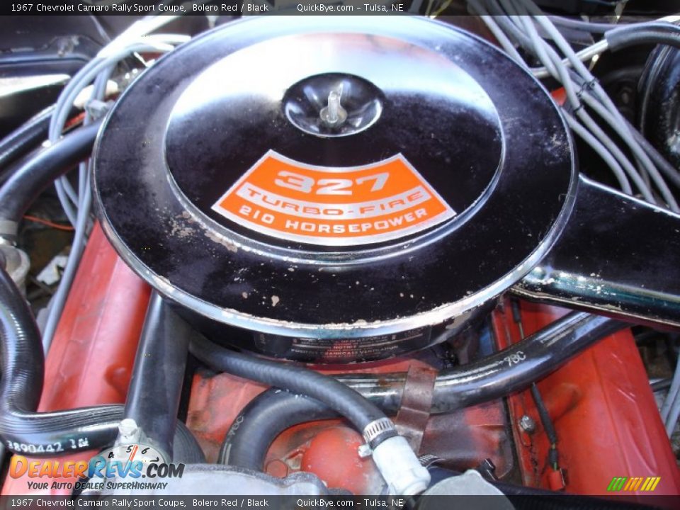 1967 Chevrolet Camaro Rally Sport Coupe 327 cid Turbo-Fire V8 Engine Photo #17