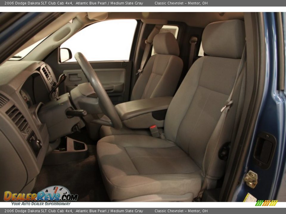 Medium Slate Gray Interior - 2006 Dodge Dakota SLT Club Cab 4x4 Photo #5