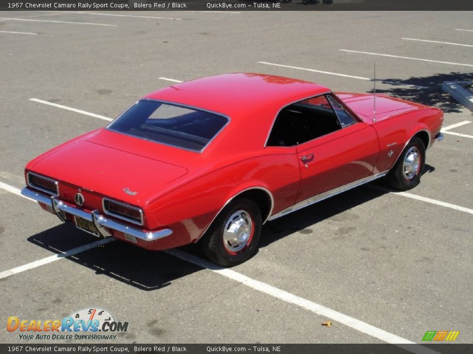1967 Chevrolet Camaro Rally Sport Coupe Bolero Red / Black Photo #19