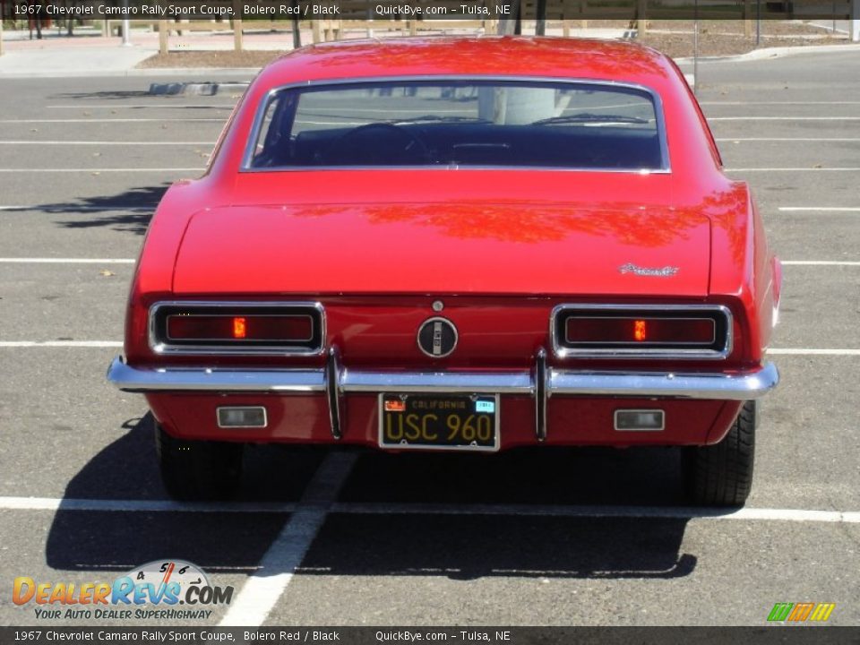1967 Chevrolet Camaro Rally Sport Coupe Bolero Red / Black Photo #21