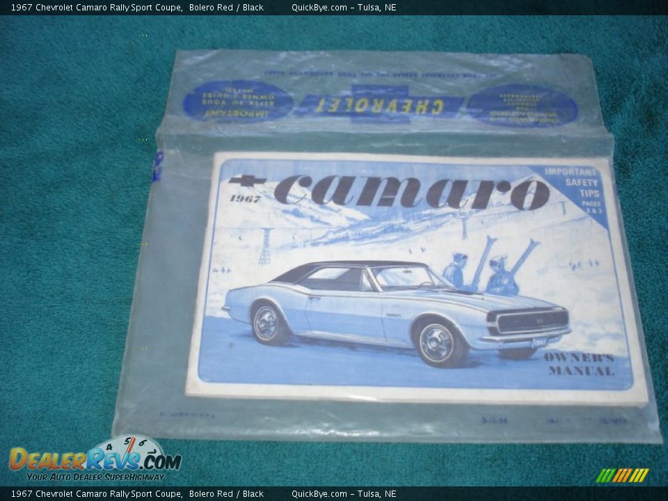 Books/Manuals of 1967 Chevrolet Camaro Rally Sport Coupe Photo #33