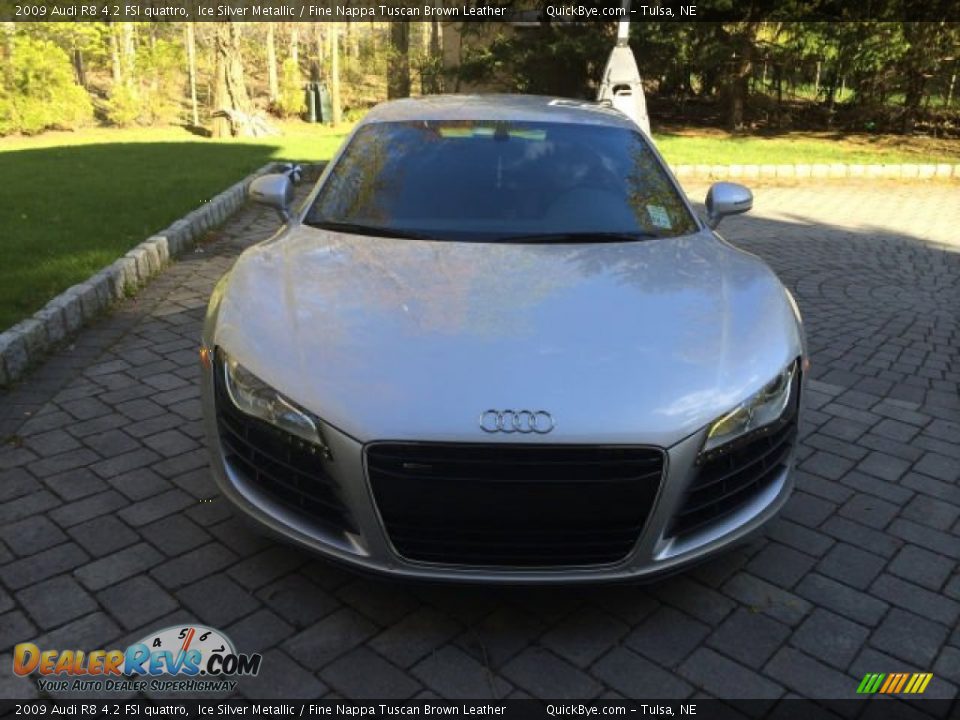 2009 Audi R8 4.2 FSI quattro Ice Silver Metallic / Fine Nappa Tuscan Brown Leather Photo #3