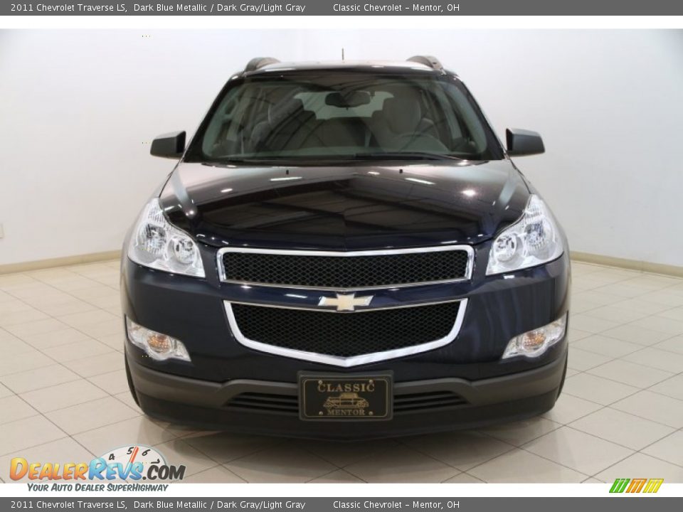 2011 Chevrolet Traverse LS Dark Blue Metallic / Dark Gray/Light Gray Photo #2