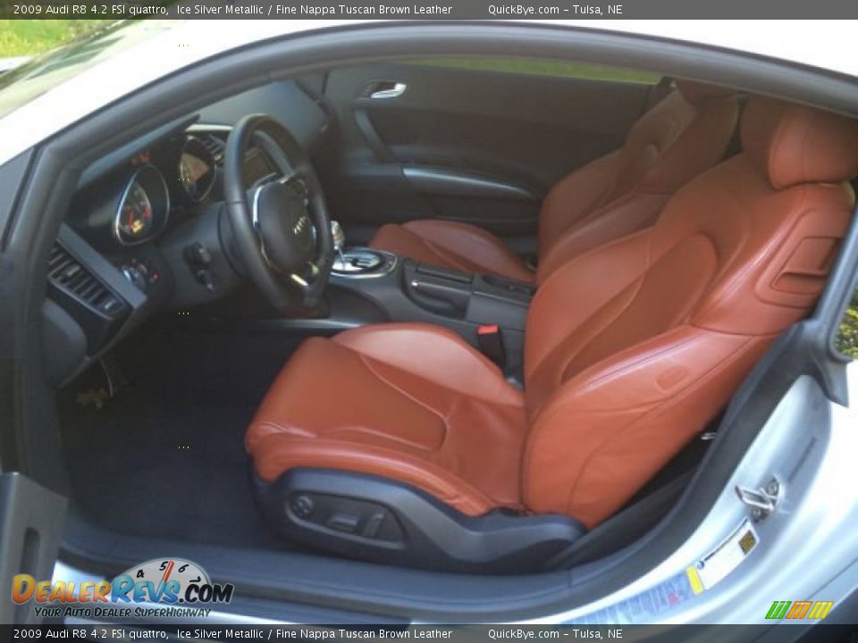 Fine Nappa Tuscan Brown Leather Interior - 2009 Audi R8 4.2 FSI quattro Photo #6