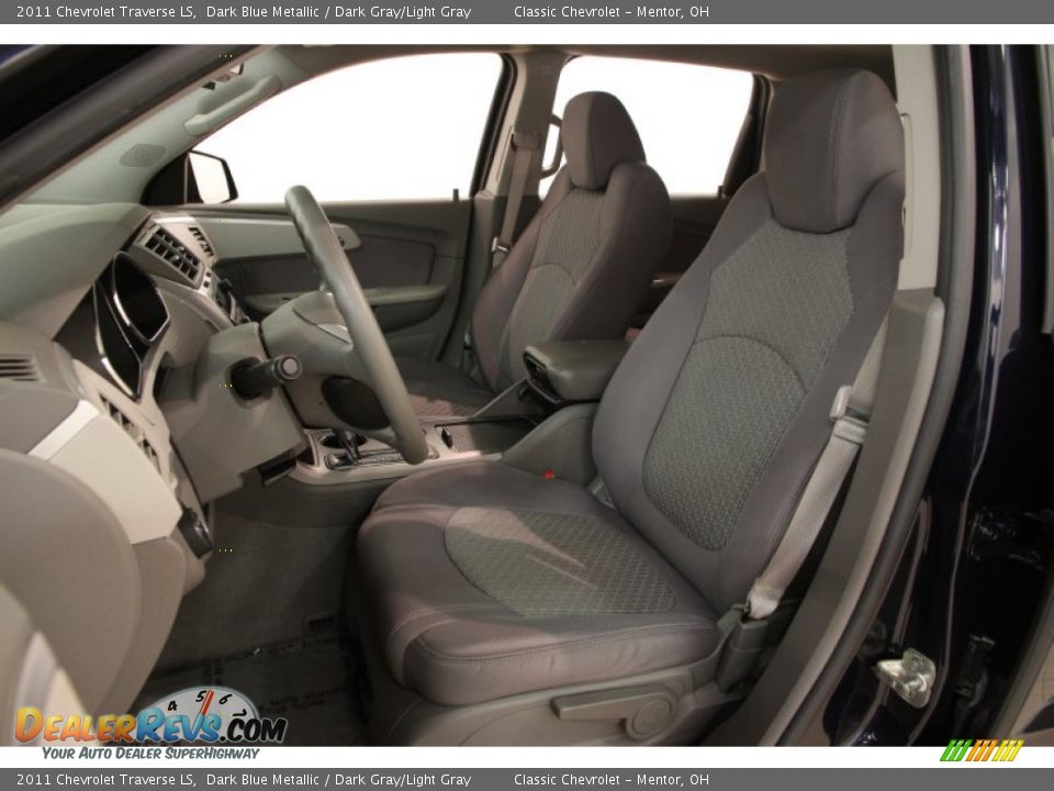 2011 Chevrolet Traverse LS Dark Blue Metallic / Dark Gray/Light Gray Photo #5