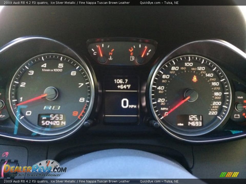 2009 Audi R8 4.2 FSI quattro Gauges Photo #9