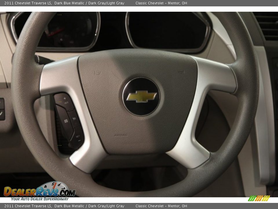 2011 Chevrolet Traverse LS Dark Blue Metallic / Dark Gray/Light Gray Photo #6