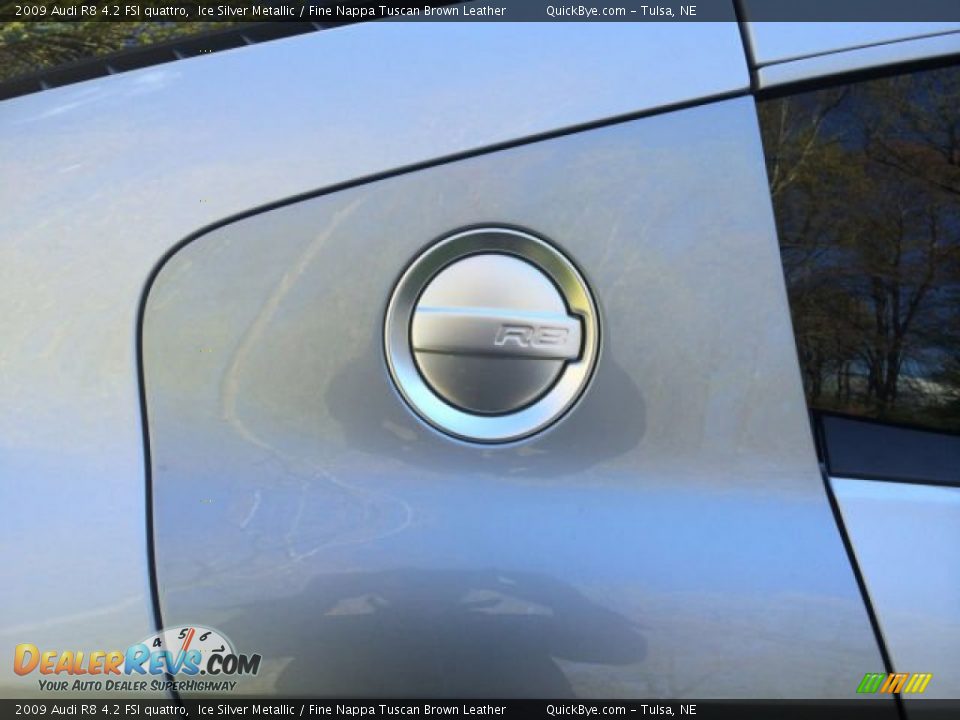 2009 Audi R8 4.2 FSI quattro Ice Silver Metallic / Fine Nappa Tuscan Brown Leather Photo #12