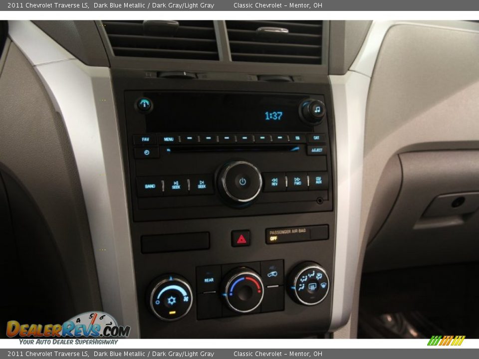 2011 Chevrolet Traverse LS Dark Blue Metallic / Dark Gray/Light Gray Photo #9