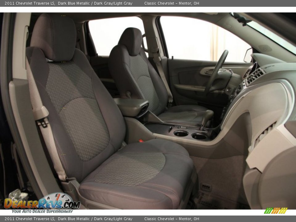 2011 Chevrolet Traverse LS Dark Blue Metallic / Dark Gray/Light Gray Photo #13