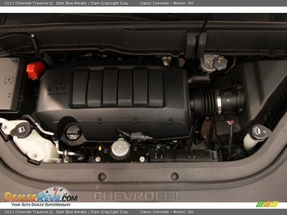 2011 Chevrolet Traverse LS Dark Blue Metallic / Dark Gray/Light Gray Photo #17