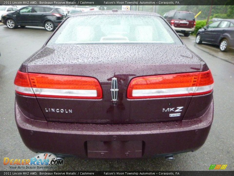 2011 Lincoln MKZ AWD Bordeaux Reserve Metallic / Cashmere Photo #3