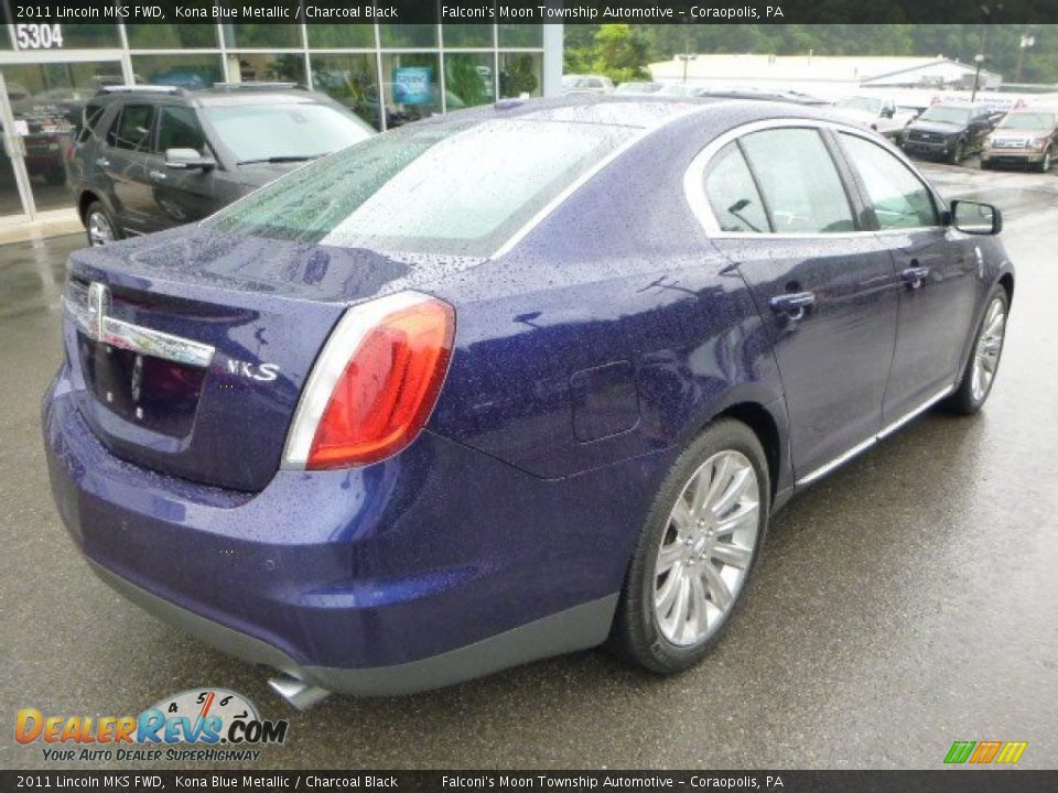 2011 Lincoln MKS FWD Kona Blue Metallic / Charcoal Black Photo #2