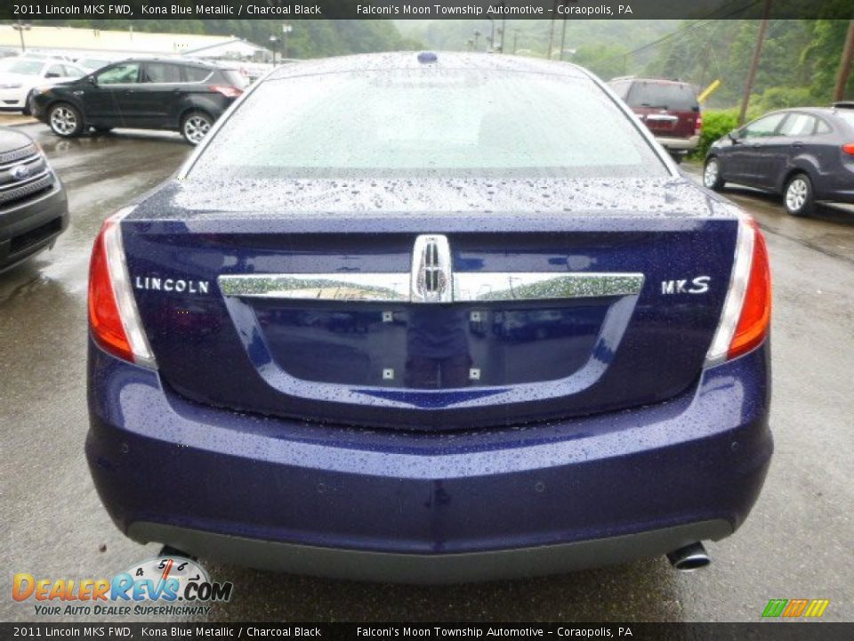 2011 Lincoln MKS FWD Kona Blue Metallic / Charcoal Black Photo #3