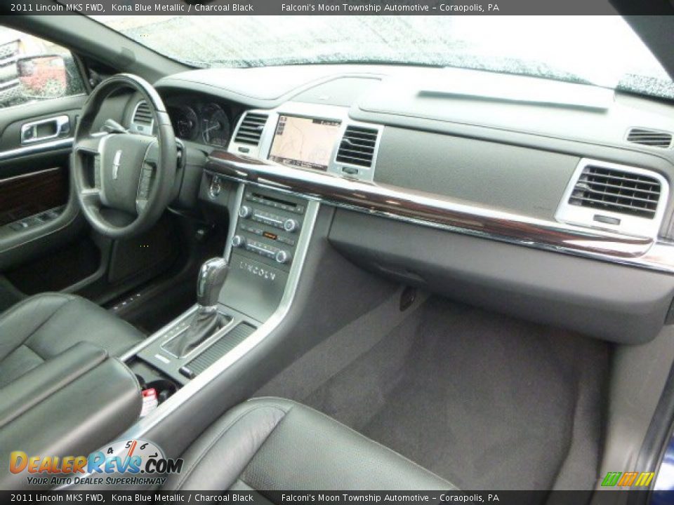 2011 Lincoln MKS FWD Kona Blue Metallic / Charcoal Black Photo #11