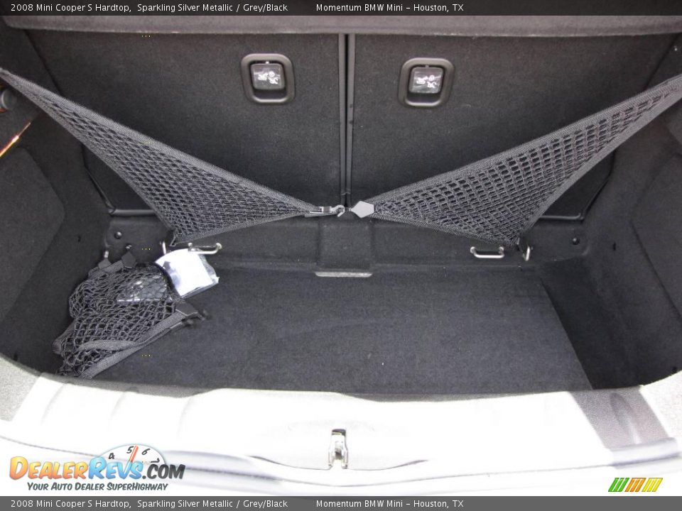 2008 Mini Cooper S Hardtop Sparkling Silver Metallic / Grey/Black Photo #22
