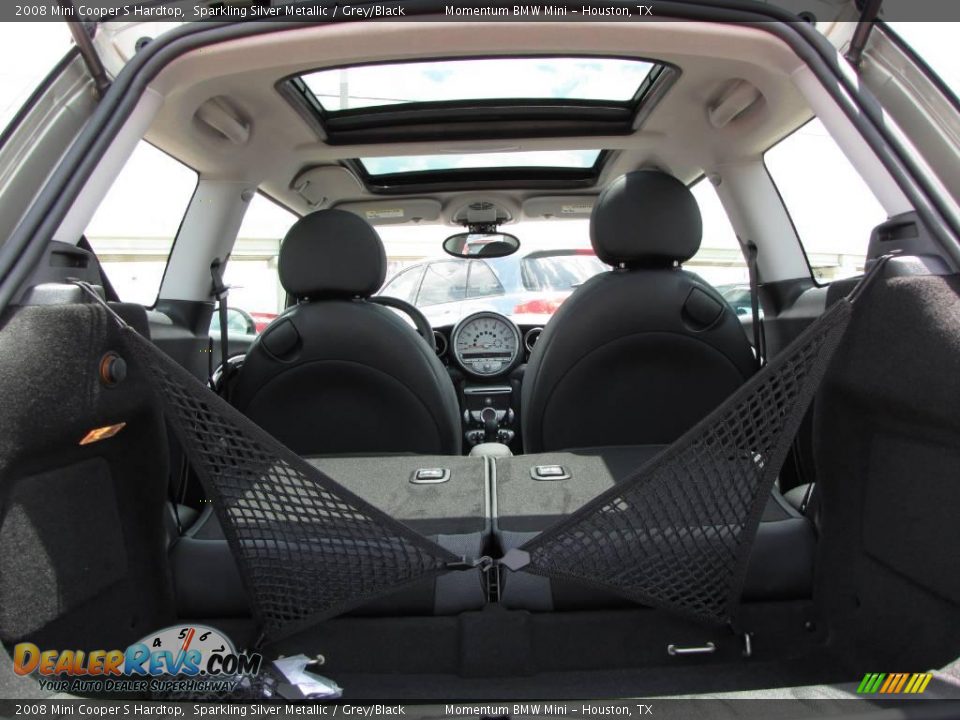 2008 Mini Cooper S Hardtop Sparkling Silver Metallic / Grey/Black Photo #24