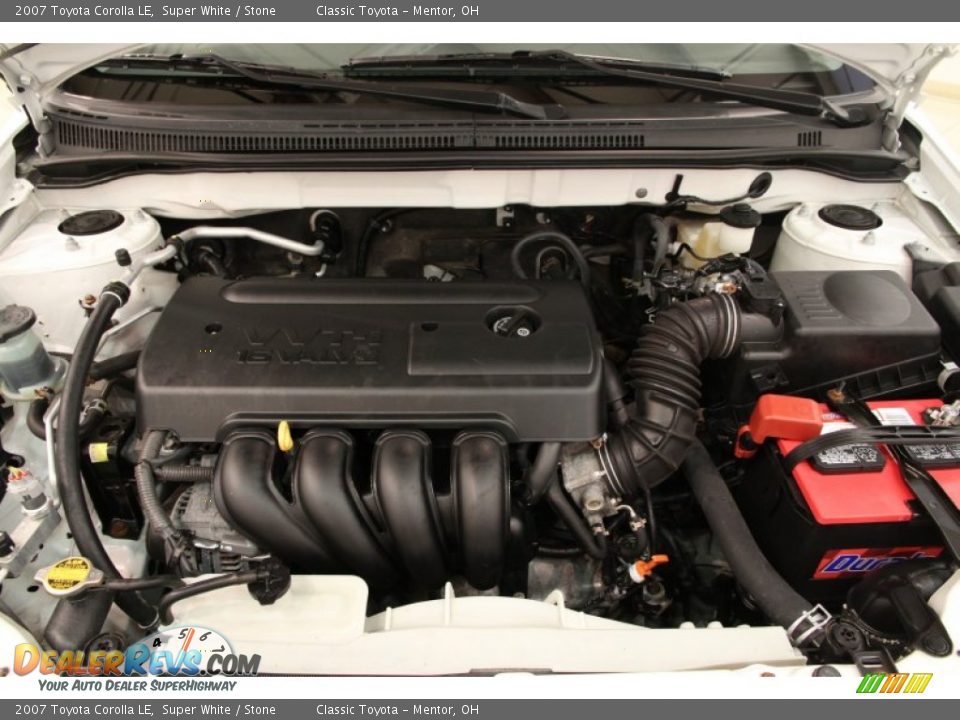 2007 Toyota Corolla LE 1.8L DOHC 16V VVT-i 4 Cylinder Engine Photo #15
