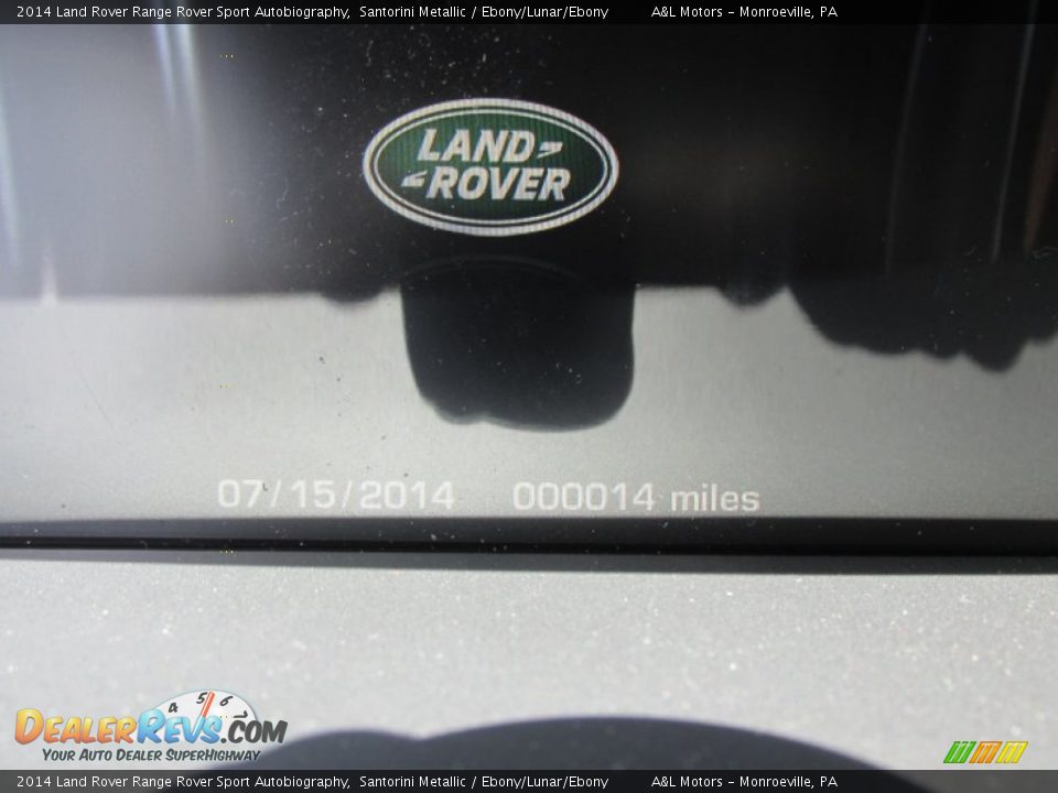 2014 Land Rover Range Rover Sport Autobiography Santorini Metallic / Ebony/Lunar/Ebony Photo #20