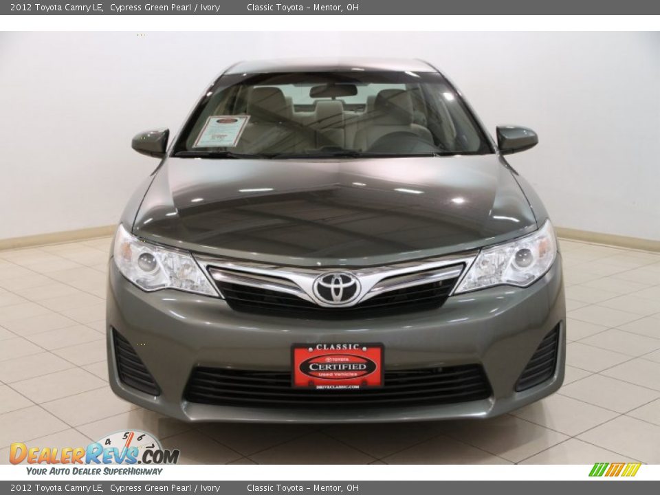 2012 Toyota Camry LE Cypress Green Pearl / Ivory Photo #2