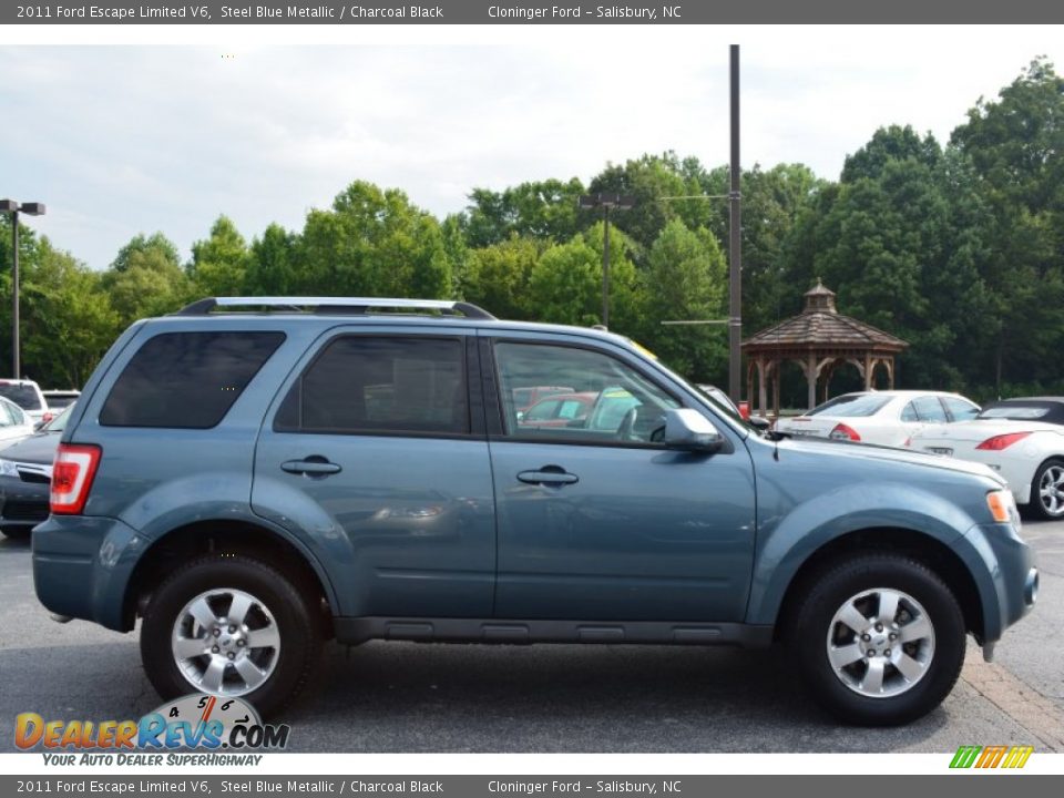 2011 Ford Escape Limited V6 Steel Blue Metallic / Charcoal Black Photo #2