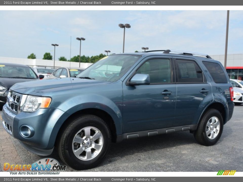 2011 Ford Escape Limited V6 Steel Blue Metallic / Charcoal Black Photo #3