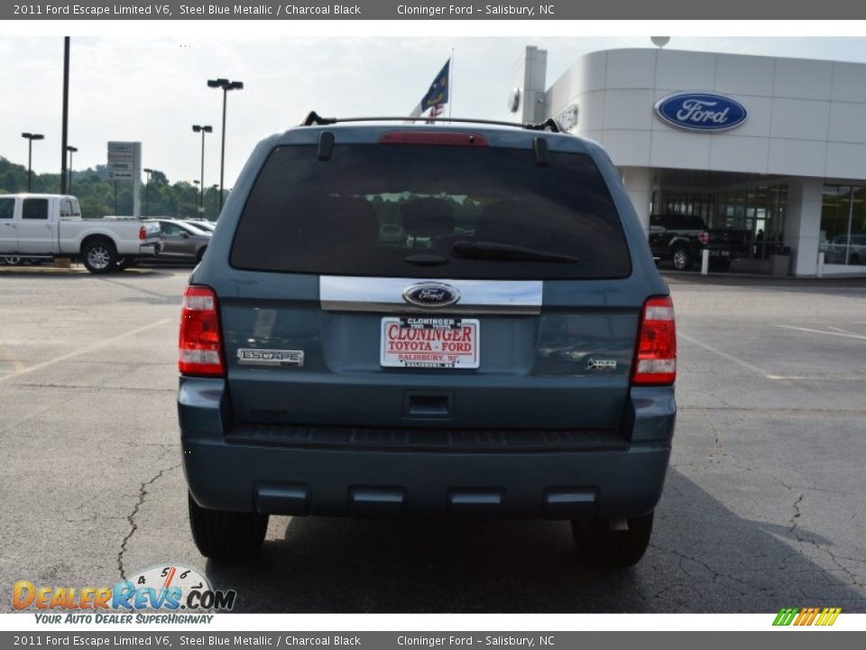 2011 Ford Escape Limited V6 Steel Blue Metallic / Charcoal Black Photo #5