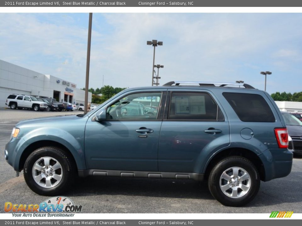 2011 Ford Escape Limited V6 Steel Blue Metallic / Charcoal Black Photo #6