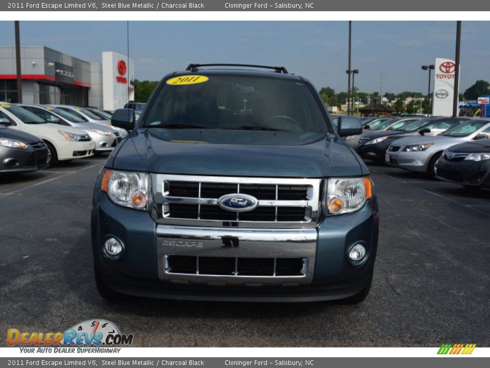 2011 Ford Escape Limited V6 Steel Blue Metallic / Charcoal Black Photo #7