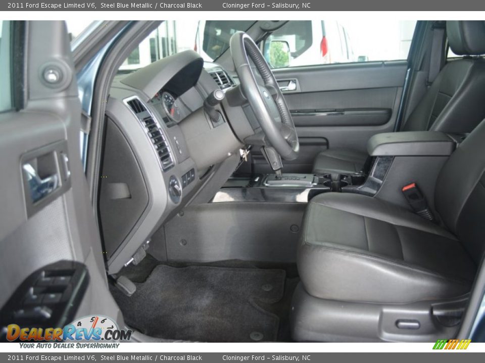 2011 Ford Escape Limited V6 Steel Blue Metallic / Charcoal Black Photo #9