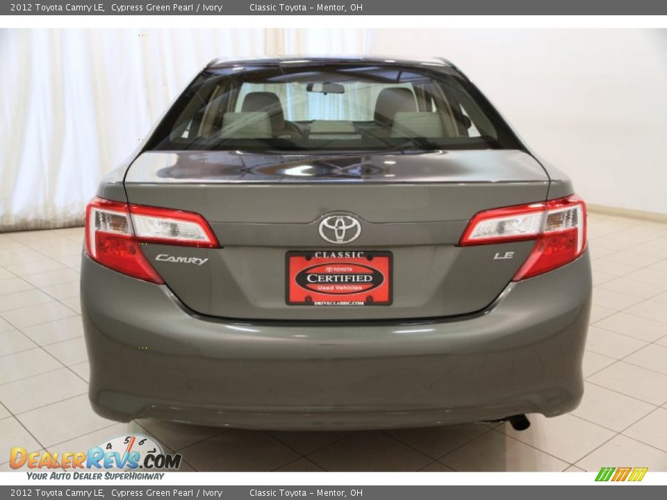 2012 Toyota Camry LE Cypress Green Pearl / Ivory Photo #19