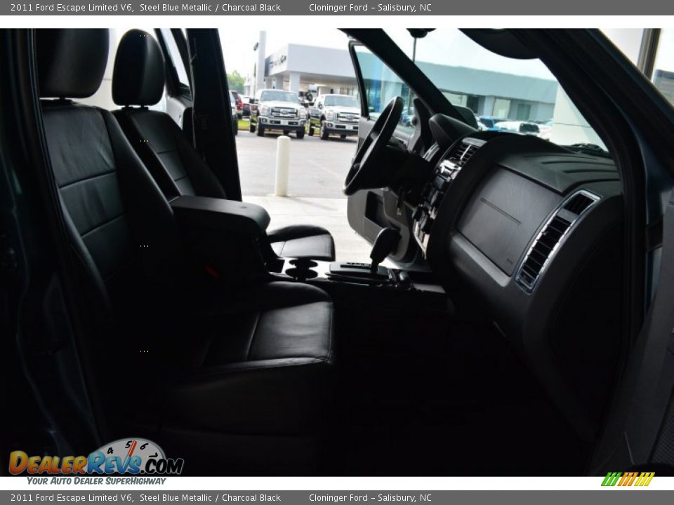 2011 Ford Escape Limited V6 Steel Blue Metallic / Charcoal Black Photo #15