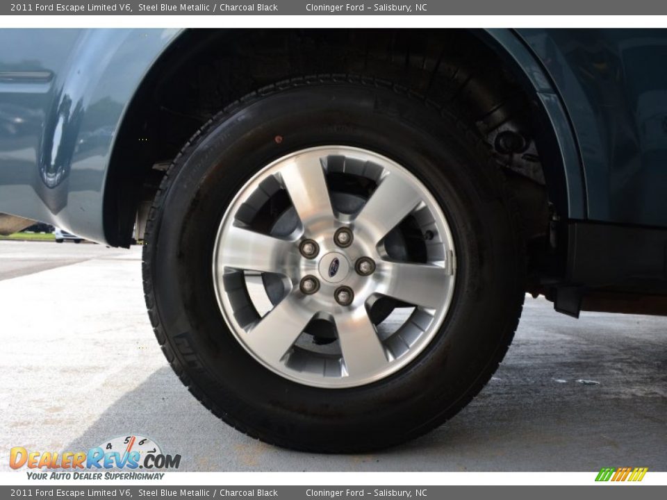 2011 Ford Escape Limited V6 Steel Blue Metallic / Charcoal Black Photo #17