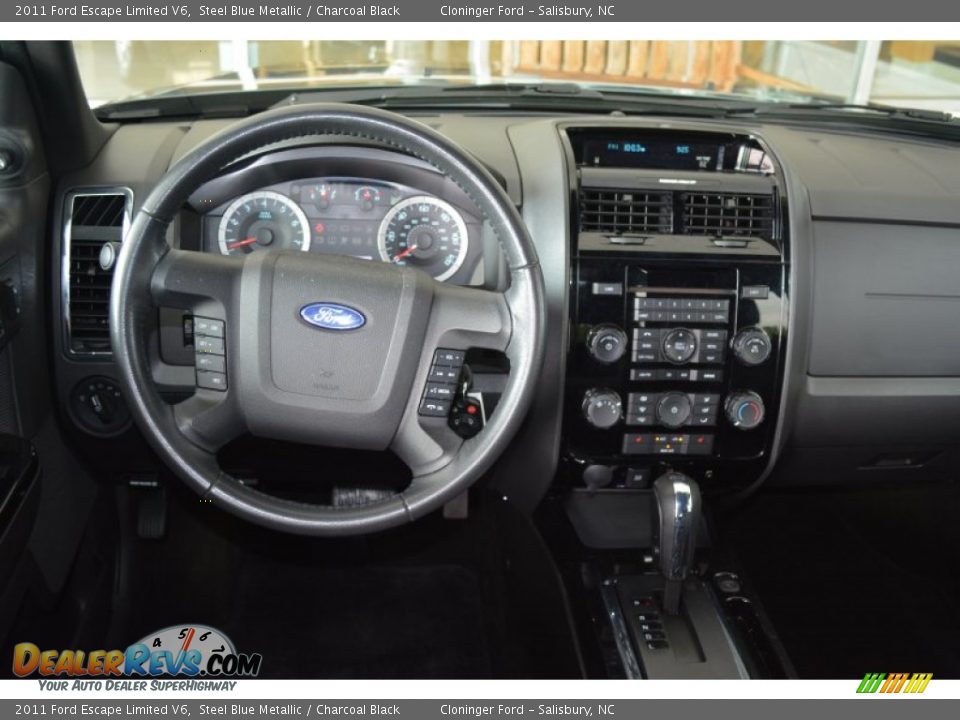 2011 Ford Escape Limited V6 Steel Blue Metallic / Charcoal Black Photo #18