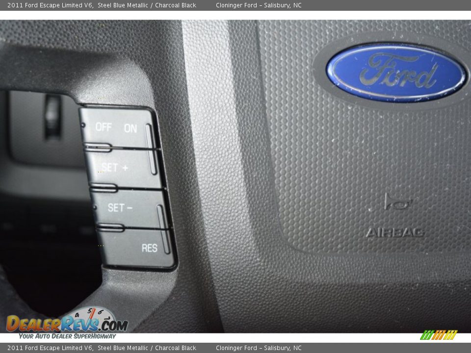2011 Ford Escape Limited V6 Steel Blue Metallic / Charcoal Black Photo #23