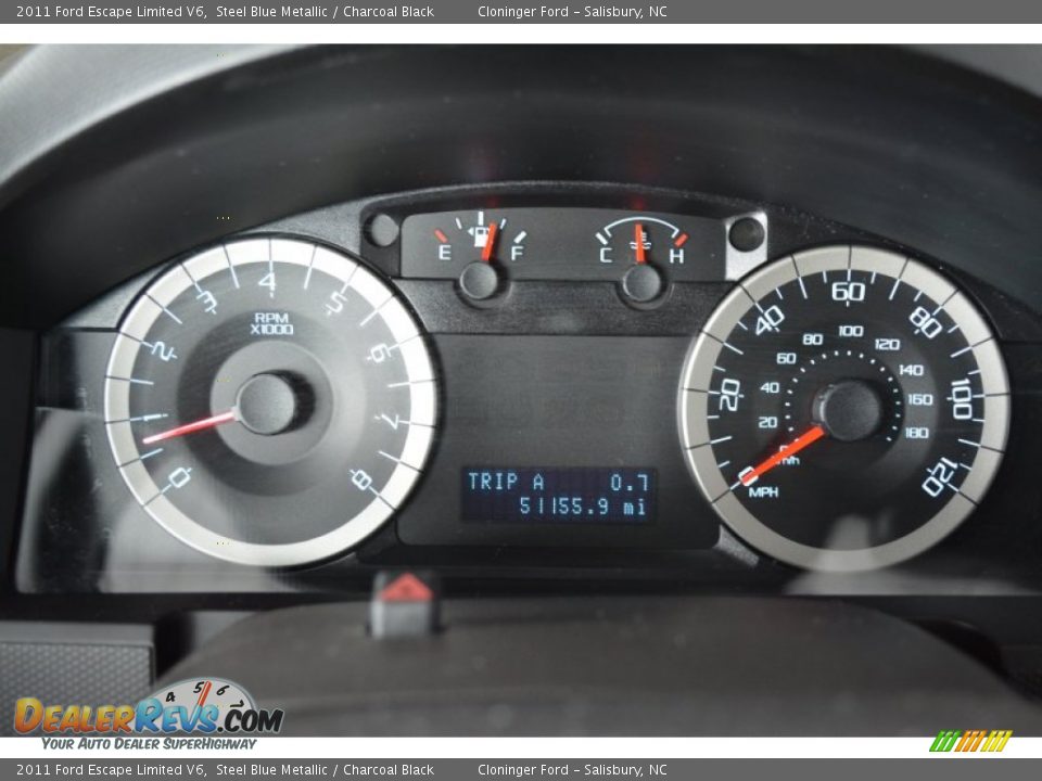 2011 Ford Escape Limited V6 Steel Blue Metallic / Charcoal Black Photo #25