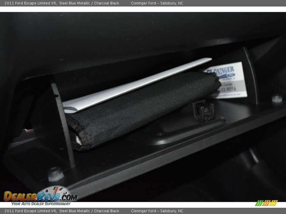 2011 Ford Escape Limited V6 Steel Blue Metallic / Charcoal Black Photo #27