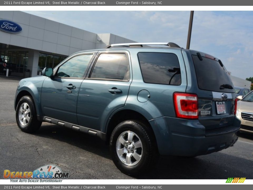 2011 Ford Escape Limited V6 Steel Blue Metallic / Charcoal Black Photo #29